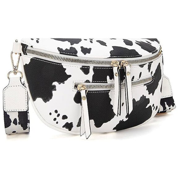 Handbags - Crossbody Bags Bum Bag for Women Trendy-Cow Black
